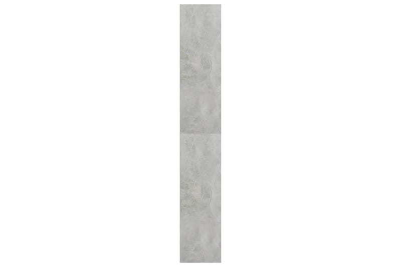 bogreol med 5 hylder 80 x 30 x 189 cm spånplade betongrå - Grå - Bogreol