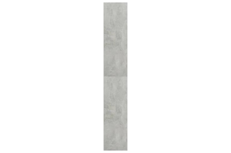 bogreol med 5 hylder 80 x 30 x 189 cm spånplade betongrå - Grå - Opbevaring - Hylder & Reoler - Bogreol