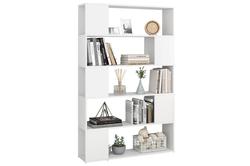 bogreol/rumdeler 100x24x155 cm spånplade hvid - Hvid - Opbevaring - Hylder & Reoler - Bogreol