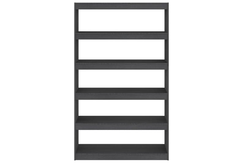 bogreol/rumdeler 100x30x167,5 cm massivt fyrretræ grå - Gr�å - Opbevaring - Hylder & Reoler - Bogreol
