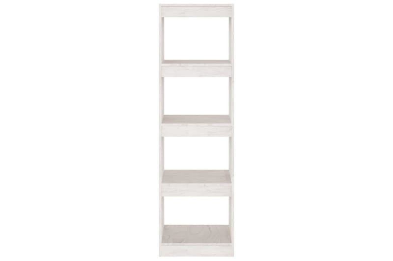 bogreol/rumdeler 40x30x135,5 cm fyrretræ hvid - Hvid - Opbevaring - Hylder & Reoler - Bogreol