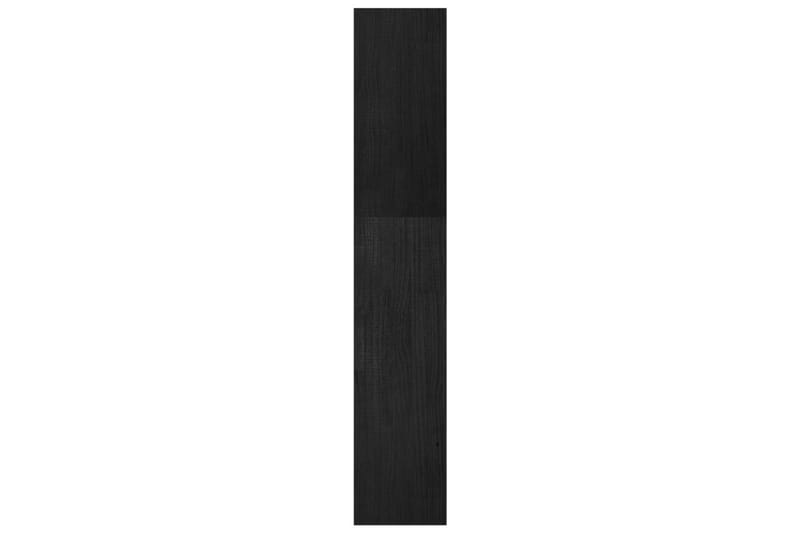 bogreol/rumdeler 40x30x167,5 cm massivt fyrretræ sort - Sort - Bogreol