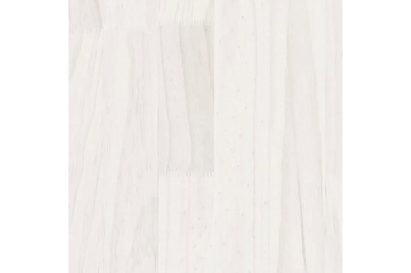 bogreol/rumdeler 40x30x199 cm massivt fyrretræ hvid - Hvid - Bogreol