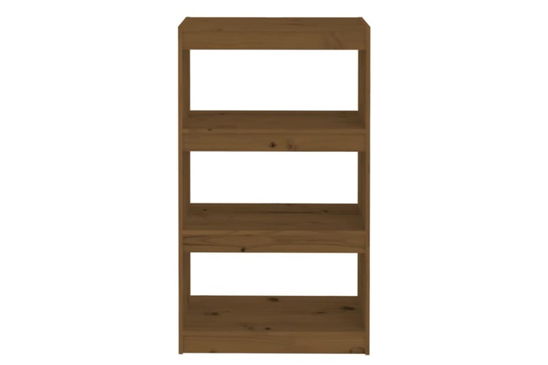 bogreol/rumdeler 60x30x103,5 cm fyrretræ gylden brun - Brun - Opbevaring - Hylder & Reoler - Bogreol