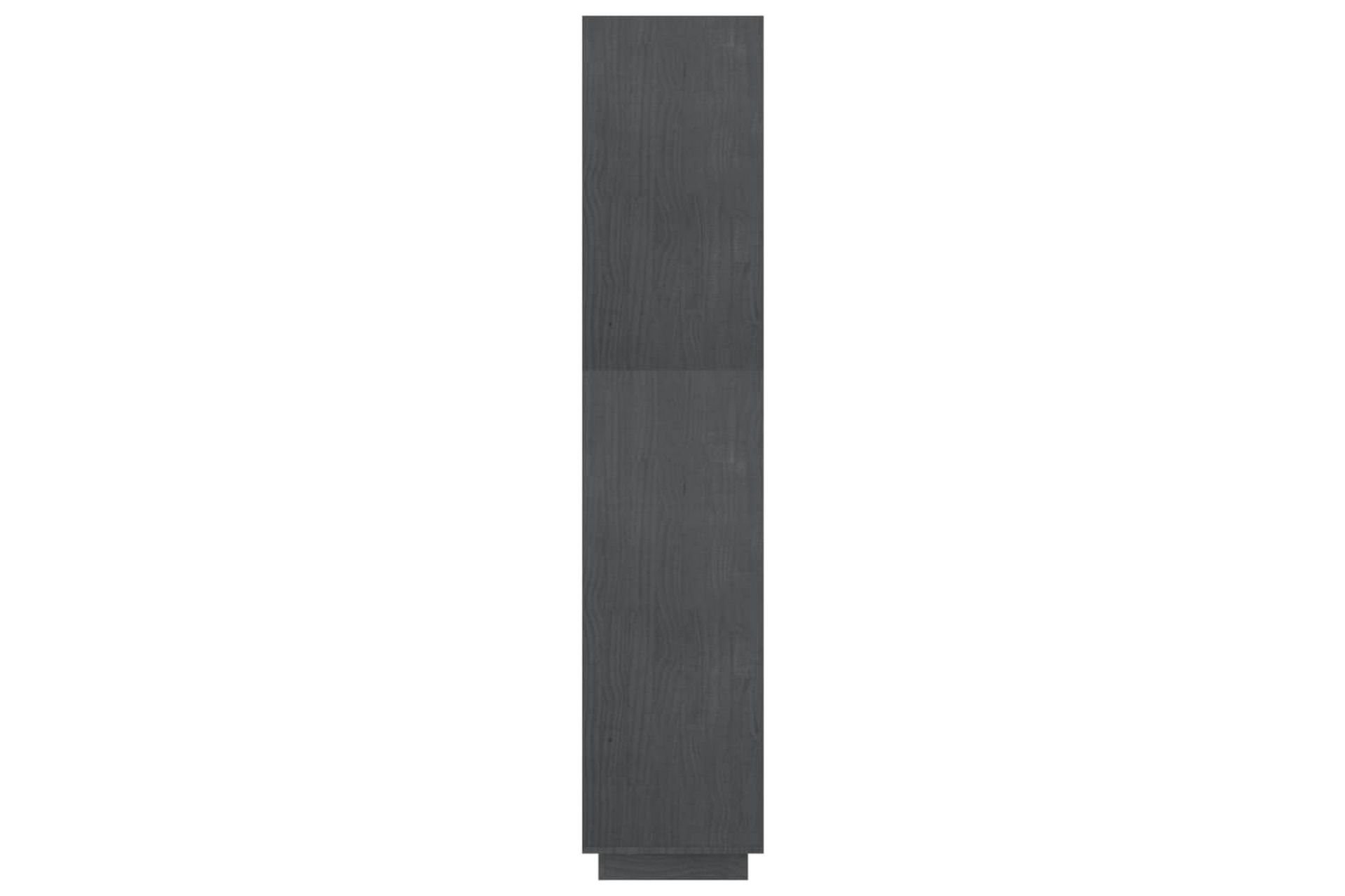 bogreol/rumdeler 60x35x167 cm massivt fyrretræ grå - Grå - Opbevaring - Hylder & Reoler - Bogreol