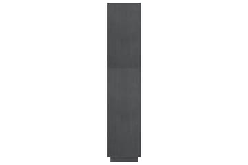 bogreol/rumdeler 60x35x167 cm massivt fyrretræ grå - Grå - Opbevaring - Hylder & Reoler - Bogreol