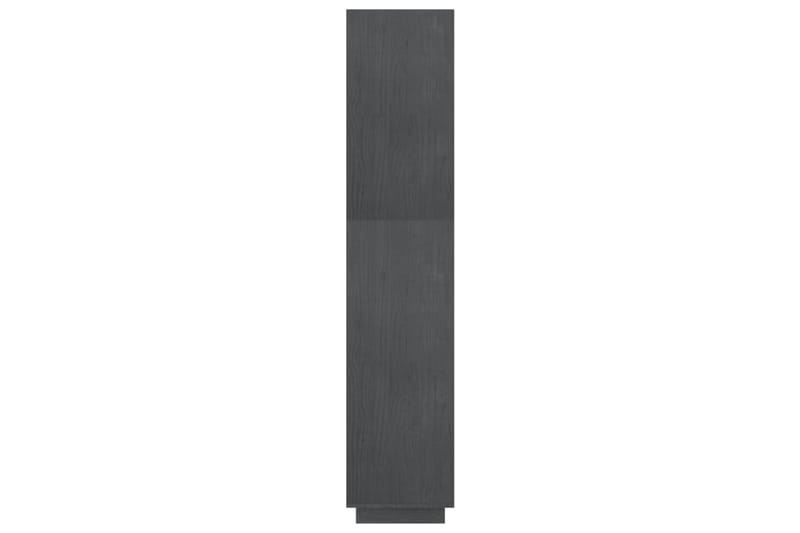 bogreol/rumdeler 60x35x167 cm massivt fyrretræ grå - Grå - Opbevaring - Hylder & Reoler - Bogreol