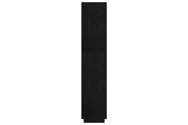 bogreol/rumdeler 60x35x167 cm massivt fyrretræ sort - Sort - Opbevaring - Hylder & Reoler - Bogreol
