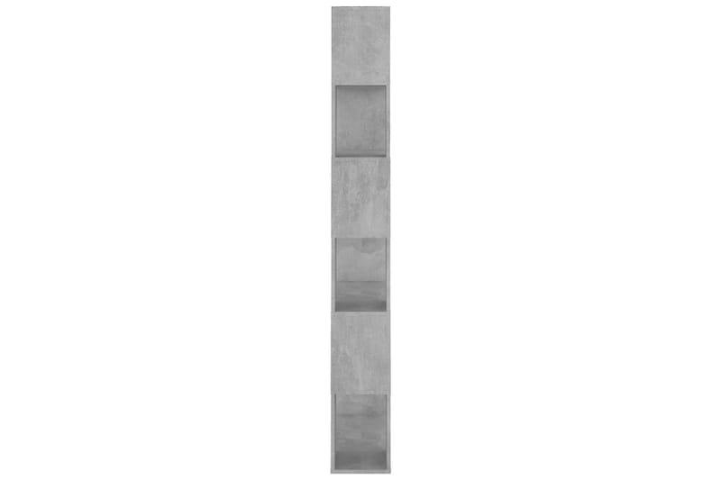 bogreol/rumdeler 80x24x186 cm spånplade betongrå - Grå - Opbevaring - Hylder & Reoler - Bogreol