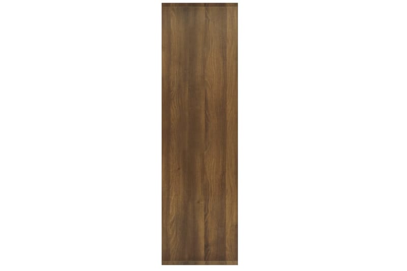 bogreol/rumdeler 80x30x103 cm konstrueret træ brun eg - Brun - Opbevaring - Hylder & Reoler - Bogreol