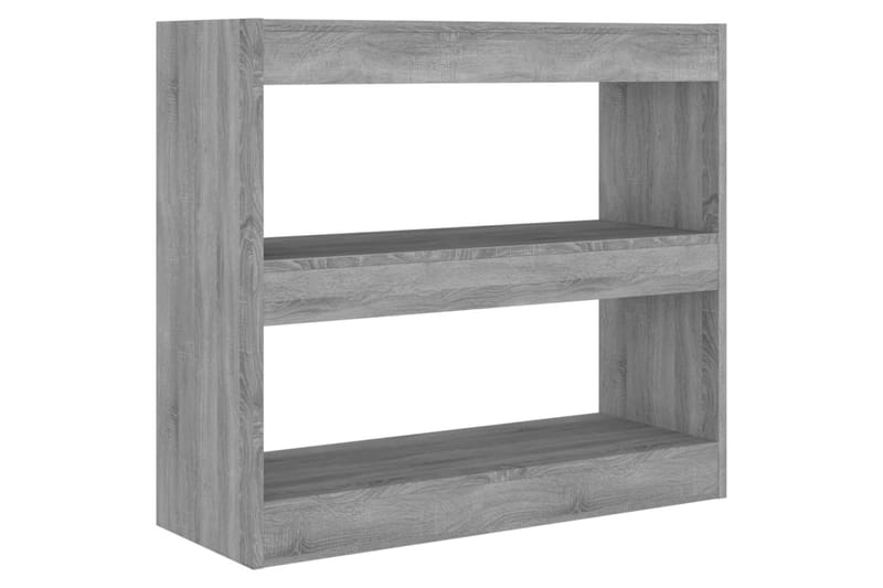 bogreol/rumdeler 80x30x72 cm grå sonoma-eg - Grå - Opbevaring - Hylder & Reoler - Bogreol