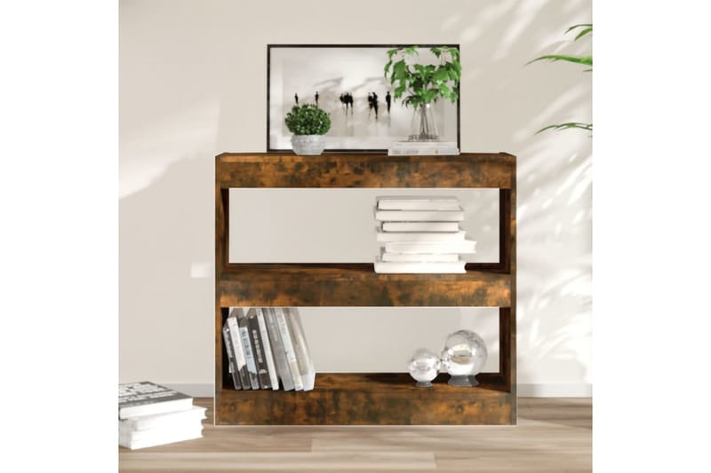 bogreol/rumdeler 80x30x72 cm sonoma-eg - Brun - Opbevaring - Hylder & Reoler - Bogreol