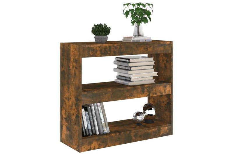 bogreol/rumdeler 80x30x72 cm sonoma-eg - Brun - Opbevaring - Hylder & Reoler - Bogreol