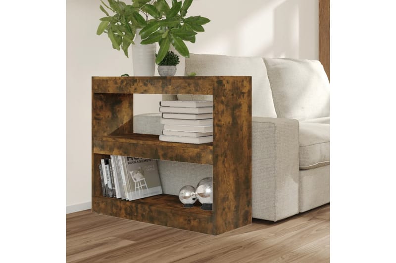 bogreol/rumdeler 80x30x72 cm sonoma-eg - Brun - Opbevaring - Hylder & Reoler - Bogreol