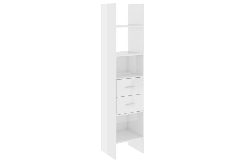 bogskab 40x35x180 cm spånplade hvid højglans - Hvid - Opbevaring - Hylder & Reoler - Bogreol