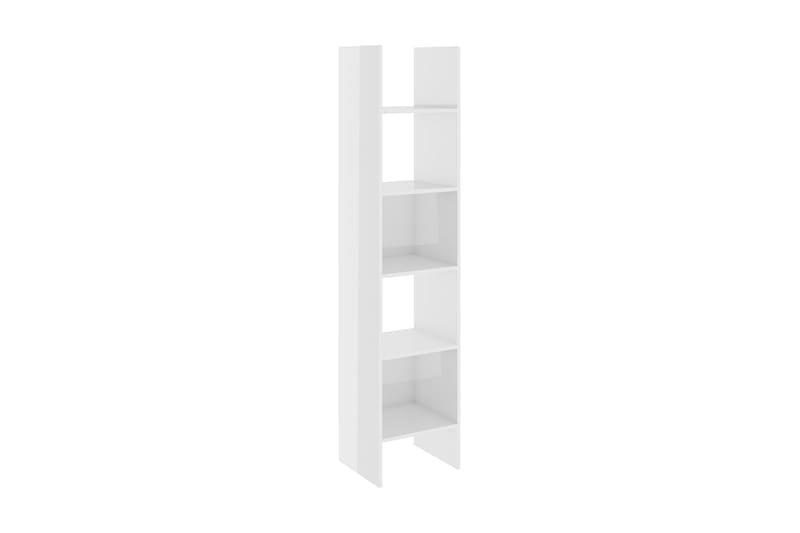 bogskab 40x35x180 cm spånplade hvid højglans - Hvid - Opbevaring - Hylder & Reoler - Bogreol