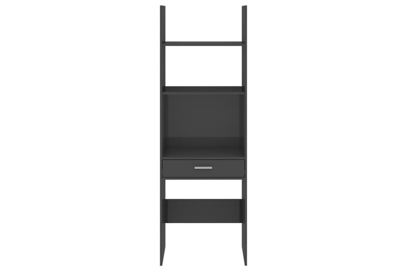 bogskab 60x35x180 cm spånplade højglans grå - Grå - Opbevaring - Hylder & Reoler - Bogreol
