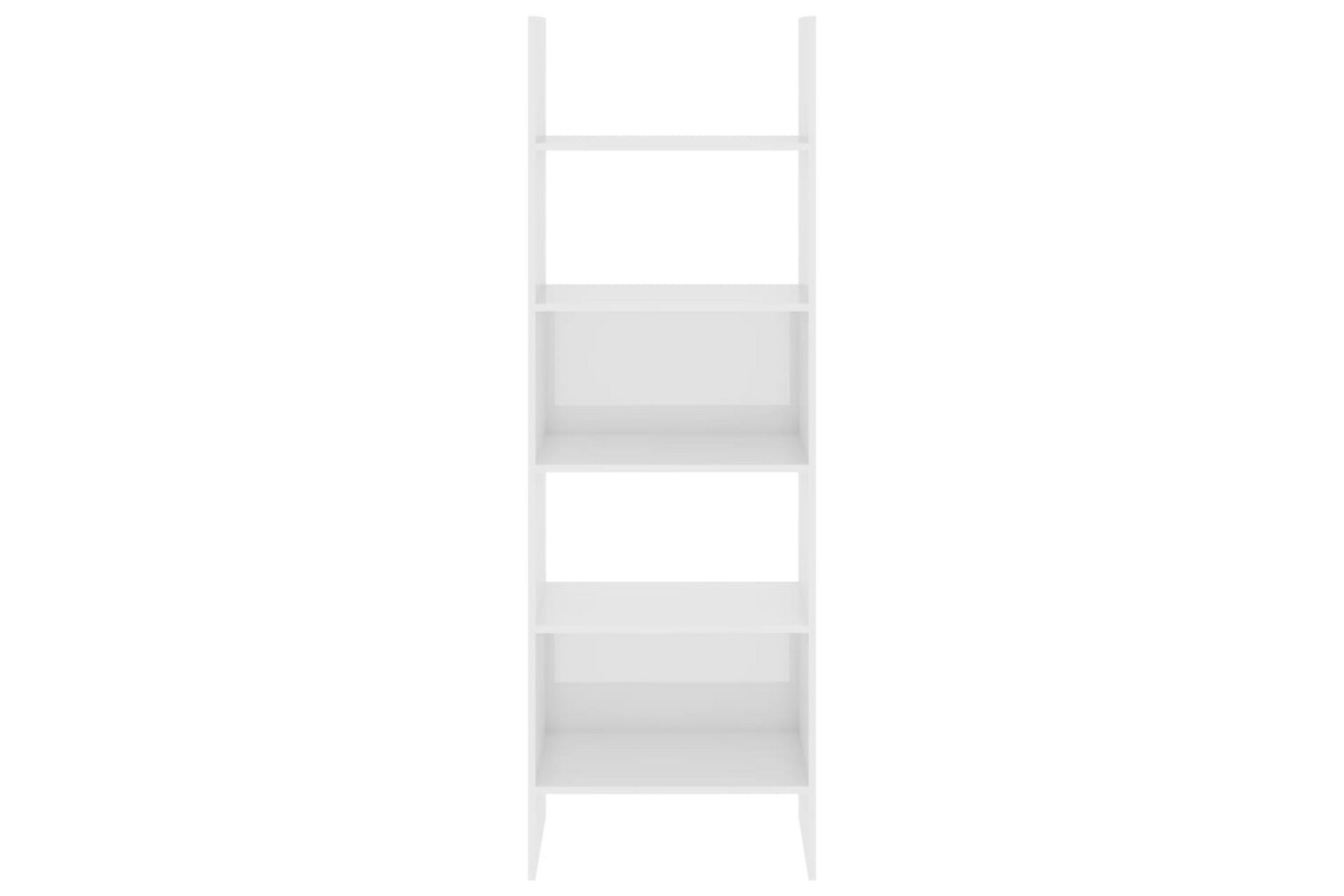 bogskab 60x35x180 cm spånplade højglans hvid - Hvid - Opbevaring - Hylder & Reoler - Bogreol