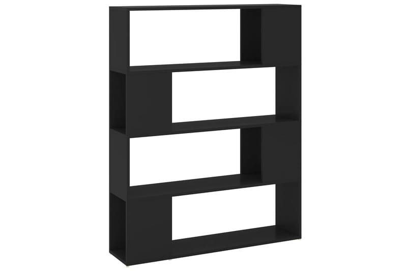 bogskab/rumdeler 100x24x124 cm spånplade sort - Sort - Opbevaring - Hylder & Reoler - Bogreol