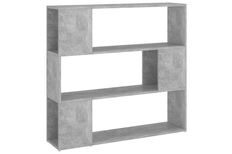 bogskab/rumdeler 100x24x94 cm spånplade betongrå - Grå - Opbevaring - Hylder & Reoler - Bogreol