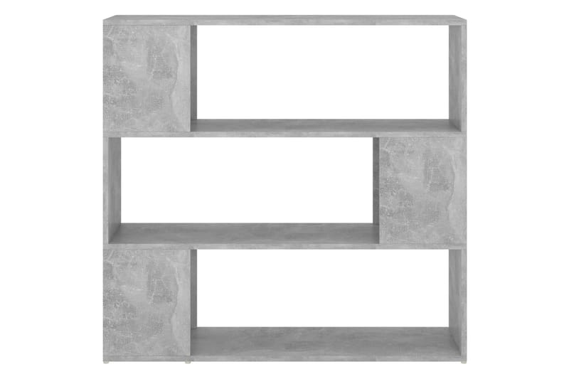 bogskab/rumdeler 100x24x94 cm spånplade betongrå - Grå - Opbevaring - Hylder & Reoler - Bogreol