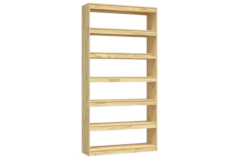 bogskab/rumdeler 100x30x200 cm massivt fyrretræ - Brun - Opbevaring - Hylder & Reoler - Bogreol