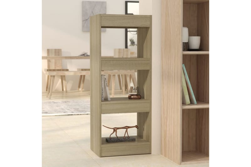 bogskab/rumdeler 40x30x103 cm spånplade sonoma-egetræsfarvet - Brun - Opbevaring - Hylder & Reoler - Bogreol