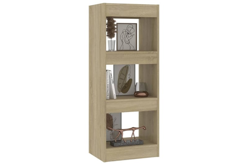 bogskab/rumdeler 40x30x103 cm spånplade sonoma-egetræsfarvet - Brun - Opbevaring - Hylder & Reoler - Bogreol