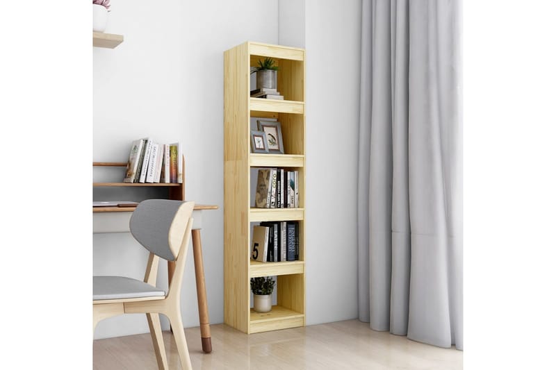 bogskab/rumdeler 40x30x167,5 cm massivt fyrretræ - Brun - Opbevaring - Hylder & Reoler - Bogreol