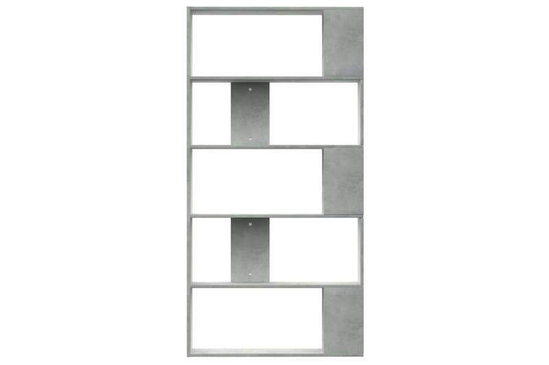 bogskab/rumdeler 80 x 24 x 159 cm spånplade betongrå - Opbevaring - Hylder & Reoler - Bogreol