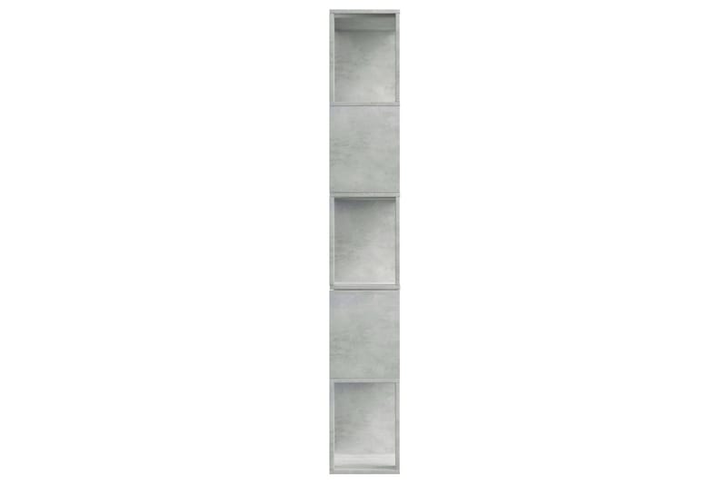 bogskab/rumdeler 80 x 24 x 159 cm spånplade betongrå - Bogreol