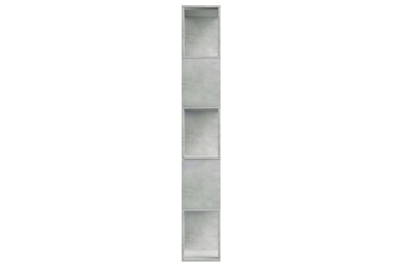 bogskab/rumdeler 80 x 24 x 159 cm spånplade betongrå - Opbevaring - Hylder & Reoler - Bogreol