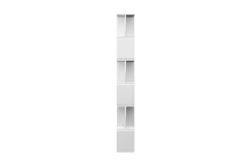 bogskab/rumdeler 80 x 24 x 192 cm spånplade hvid højglans - Bogreol