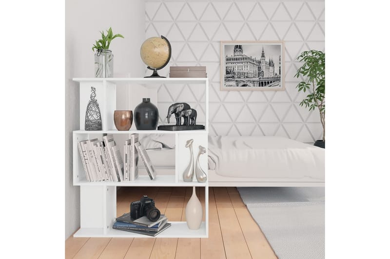 Bogskab/Rumdeler 80 X 24 X 96 Cm Spånplade Hvid - Hvid - Opbevaring - Hylder & Reoler - Bogreol
