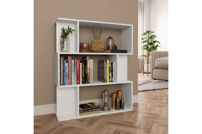 Bogskab/Rumdeler 80 X 24 X 96 Cm Spånplade Hvid - Hvid - Opbevaring - Hylder & Reoler - Bogreol