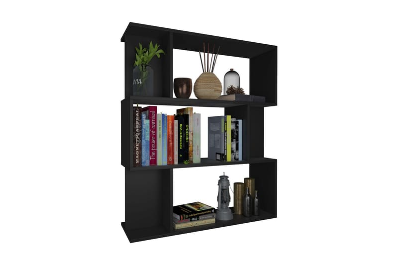 Bogskab/Rumdeler 80 X 24 X 96 Cm Spånplade Sort - Sort - Opbevaring - Hylder & Reoler - Bogreol