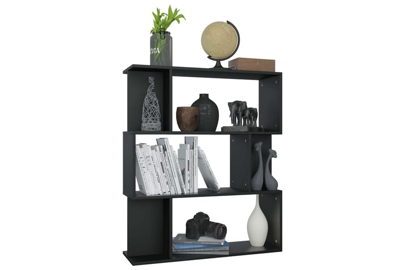 Bogskab/Rumdeler 80 X 24 X 96 Cm Spånplade Sort - Sort - Opbevaring - Hylder & Reoler - Bogreol