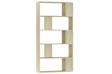 bogskab/rumdeler 80x24x159 cm spånplade sonoma-egetræsfarvet - Opbevaring - Hylder & Reoler - Bogreol