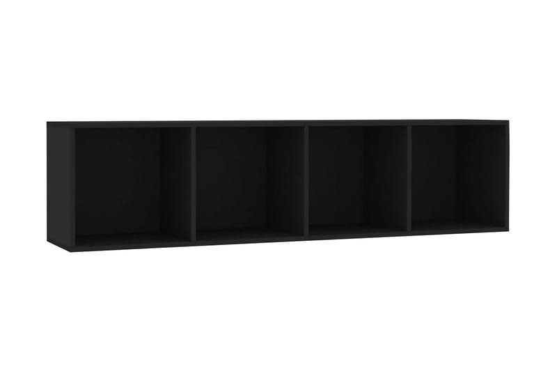 bogskab/tv-skab 143 x 30 x 36 cm sort - Opbevaring - Hylder & Reoler - Bogreol