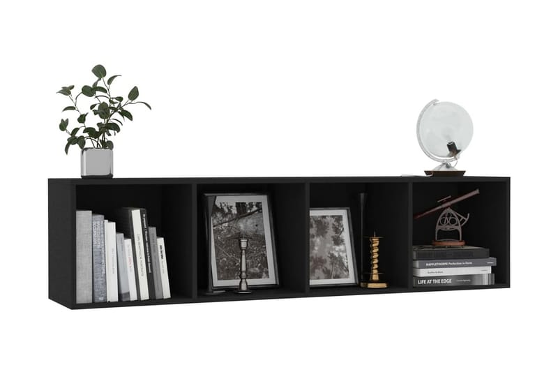 bogskab/tv-skab 143 x 30 x 36 cm sort - Opbevaring - Hylder & Reoler - Bogreol