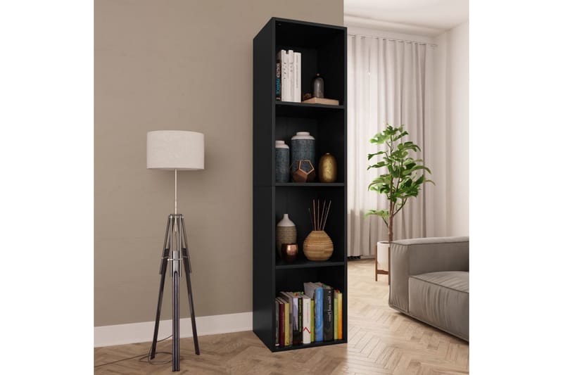 Bogskab/Tv-Skab 36 X 30 X 143 Cm Spånplade Sort - Sort - Opbevaring - Hylder & Reoler - Bogreol