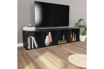 Bogskab/Tv-Skab 36 X 30 X 143 Cm Spånplade Sort - Sort - Opbevaring - Hylder & Reoler - Bogreol