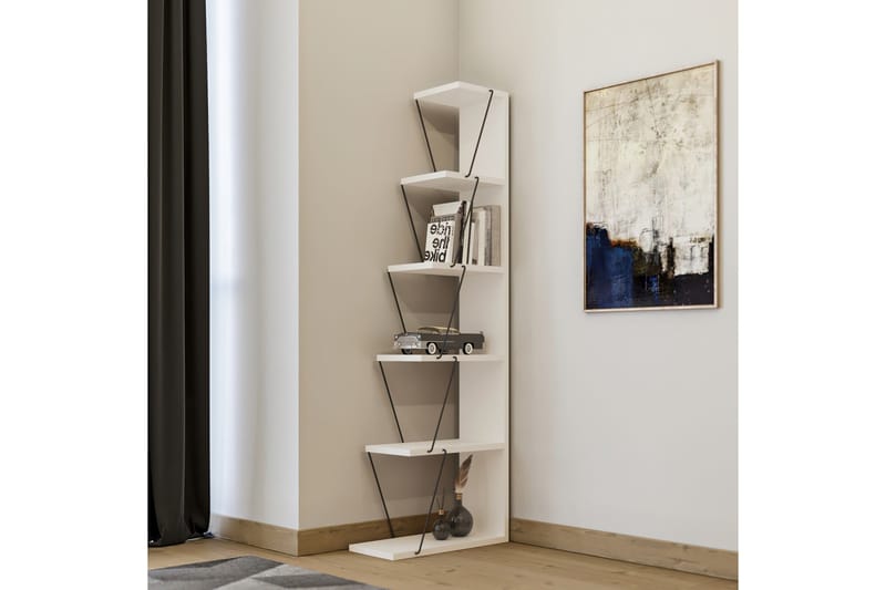 bokhylla Vit|Svart - Opbevaring - Hylder & Reoler - Bogreol