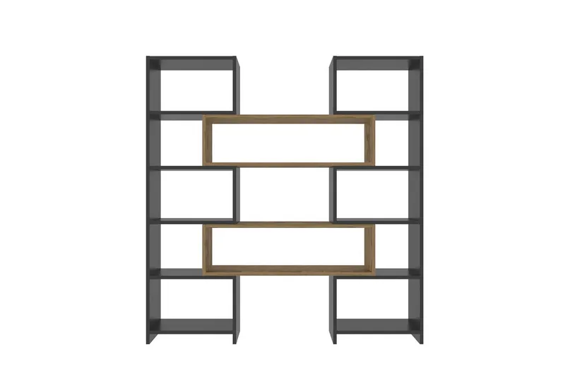 Bogreol Bravelle Sort / Eg, Beige/Sort