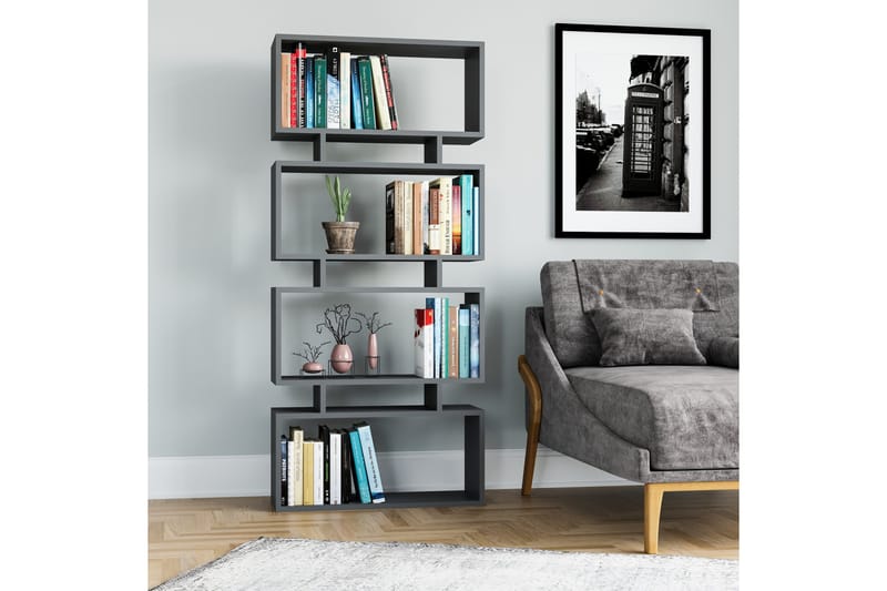 Burrells reol 72x25 cm - Antracit - Opbevaring - Hylder & Reoler - Bogreol