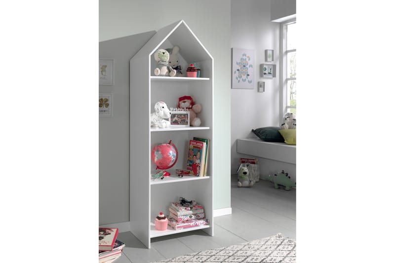 Bustorp Garderobe 58 cm - Hvid - Bogreol - Hylde børneværelse - Bogreol børn