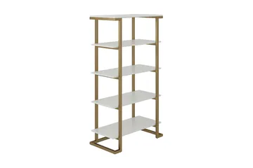 Camila Bogreol 76 cm i Malet Træ - Hvid - Opbevaring - Hylder & Reoler - Bogreol