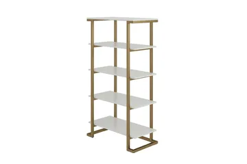 Camila Bogreol 76 cm i Malet Træ - Hvid - Opbevaring - Hylder & Reoler - Bogreol