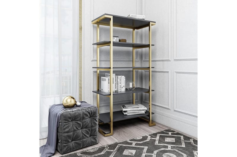 Camila Bogreol 76x40 cm Grafitgrå - CosmoLiving - Opbevaring - Hylder & Reoler - Bogreol