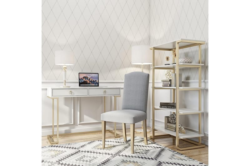 Camila Bogreol 76x40 cm Hvid - CosmoLiving - Opbevaring - Hylder & Reoler - Bogreol